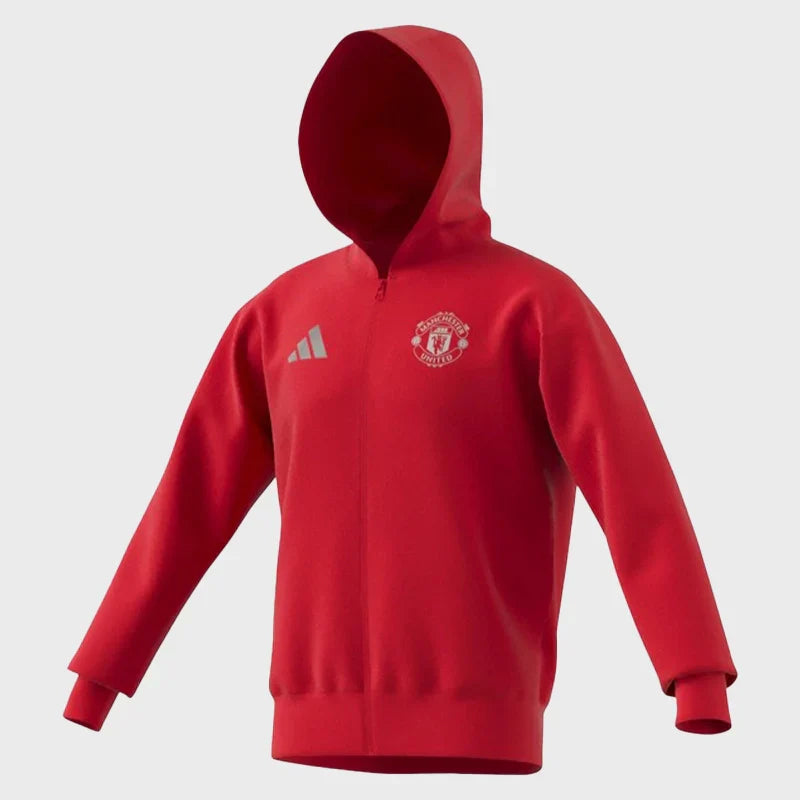 Manchester United Anthem Full-Zip Hoodie - Recreated Inspired Edition