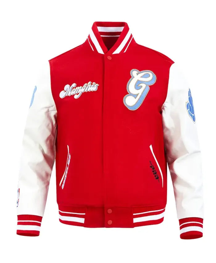 Memphis Grizzlies 2024/25 City Edition Chenille Varsity Jacket - Recreated Inspired Edition