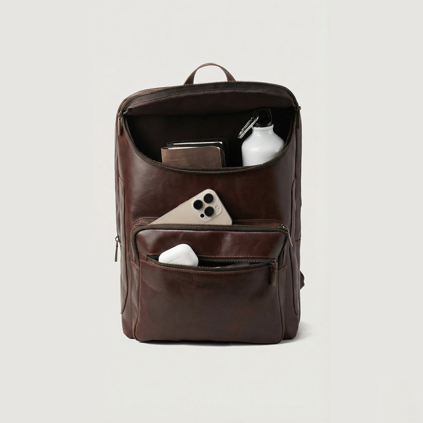 The Bedford Vintage Brown Leather Backpack