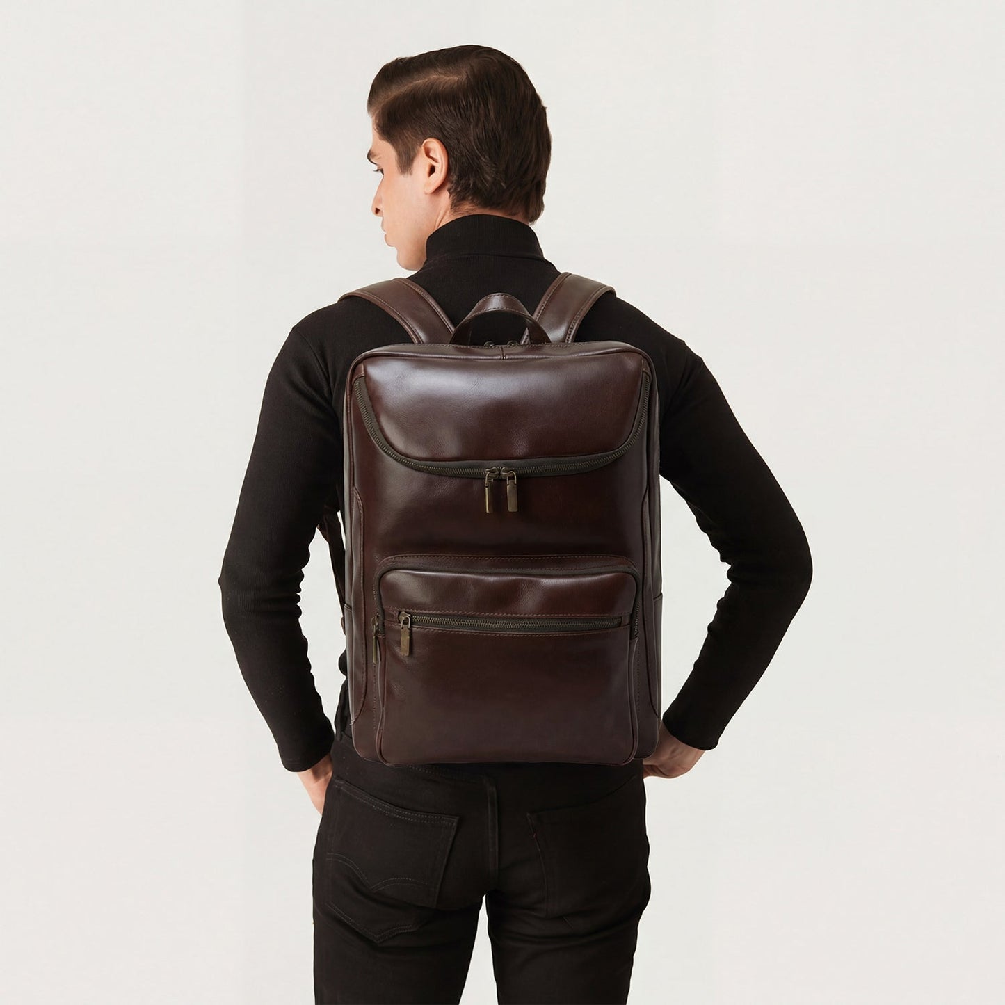 The Bedford Vintage Brown Leather Backpack