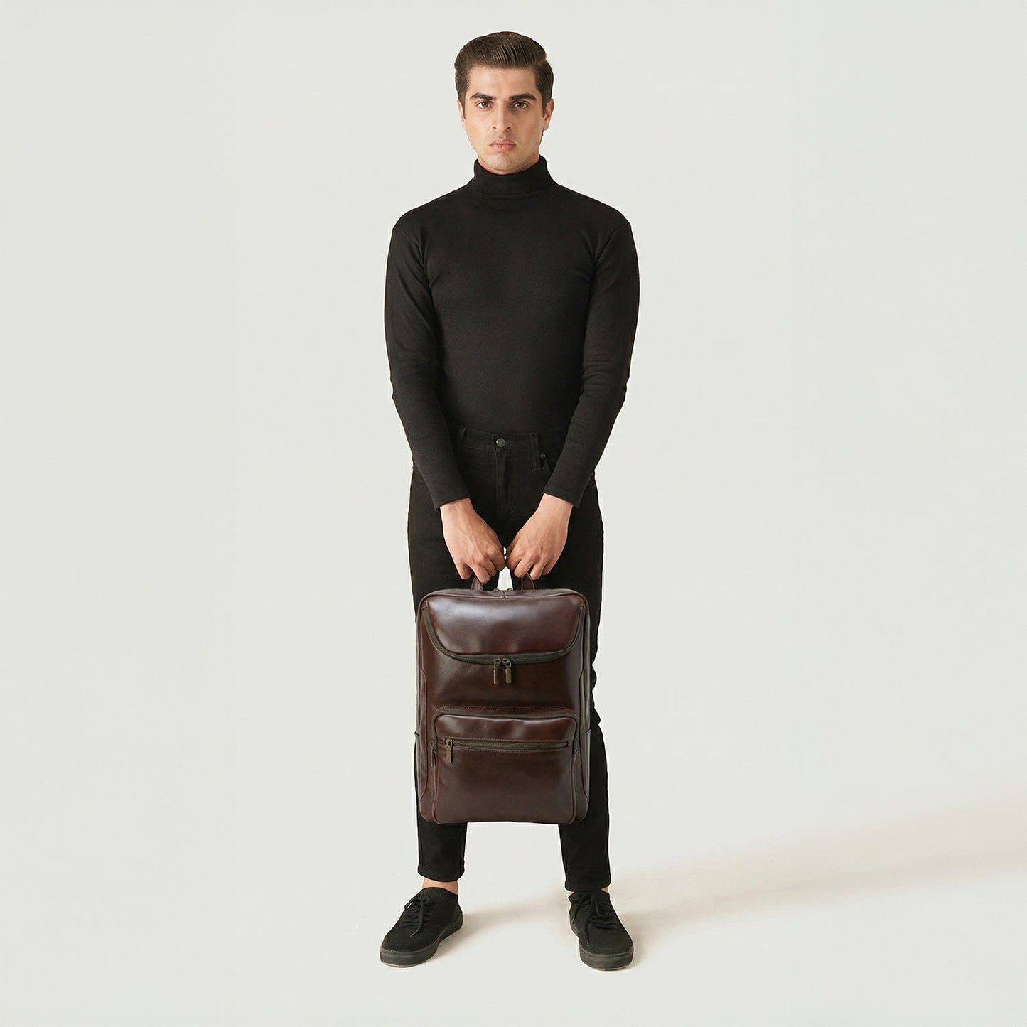 The Bedford Vintage Brown Leather Backpack