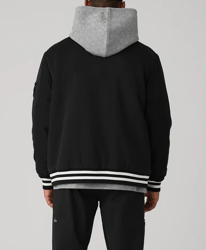 Men’s Black Vintage Varsity Jacket - Recreated Inspired Edition