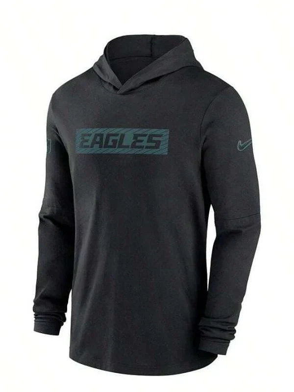 Philadelphia Eagles Sideline Hoodie - Recreated Inspired Edition Long Sleeve T-Shirt