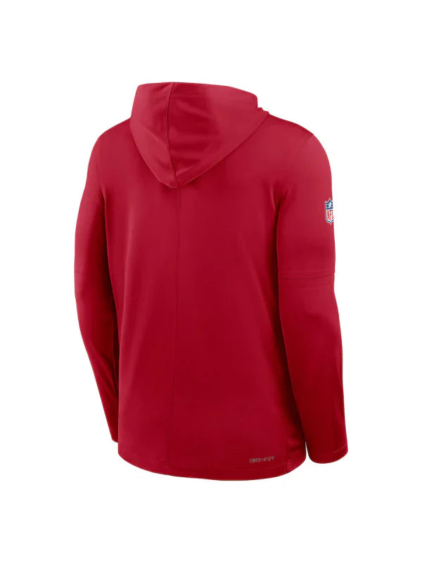 San Francisco 49ers Sideline Performance Long Sleeve Hoodie - Recreated Inspired Edition T-Shirt