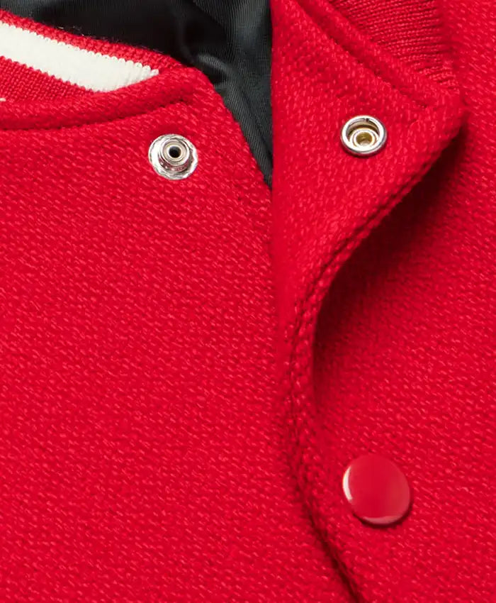 Men’s Red Lettermen Wool Varsity Jacket - Recreated Inspired Edition
