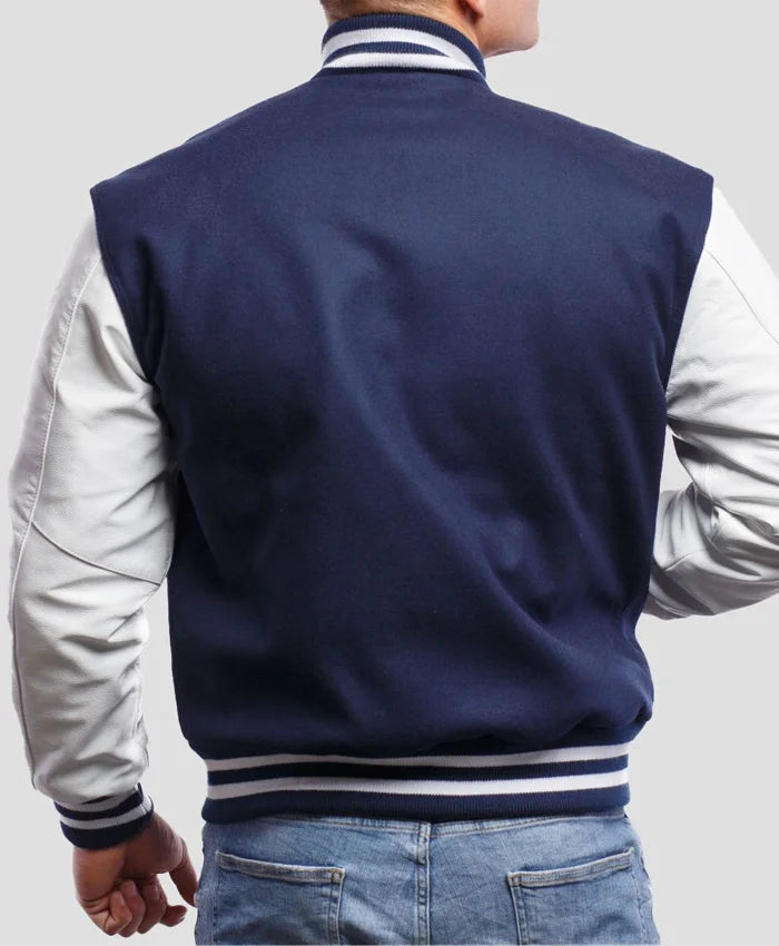 Men’s Royal Blue Varsity Lettermen Jacket