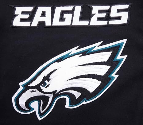 Philadelphia Eagles Mens National Football Mash Up Varsity Jacket - Recreated Edition