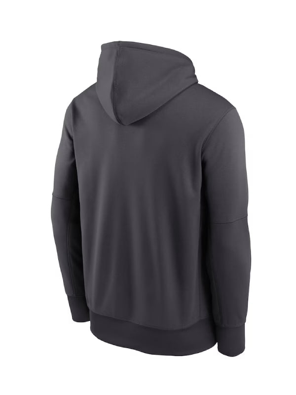 Miami Dolphins Nike Anthracite Toss Sweep Performance Hoodie - Recreated Inspired Edition