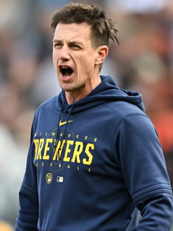 Craig Counsell Milwaukee Brewers Hoodie - Recreated Inspired Edition