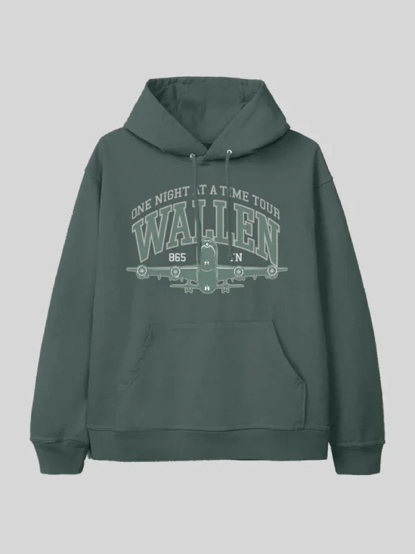 Morgan Wallen One Night At A Time Green Tour Hoodie - Recreated Inspired Edition