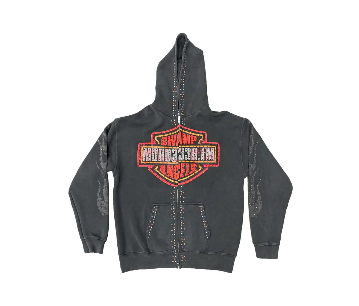 Bloody Osiris Murd333r Rhinestone Hoodie - Recreated Inspired Edition