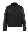 NY Knicks Triple Black Varsity Wool Leather Jacket