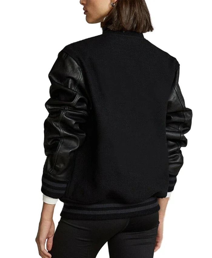 NY Yankees Baseball Black Bomber Jacket