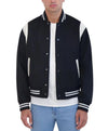 Navy Blue Letterman Varsity Jacket - Recreated Inspired Edition With Rib Collar