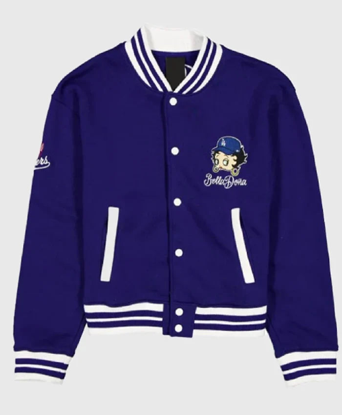New Era x Bella Dona x Betty Boop Dodgers Varsity Jacket - Recreated Inspired Edition