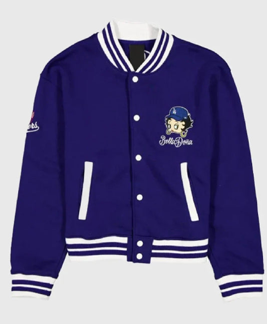 New Era x Bella Dona x Betty Boop Dodgers Varsity Jacket - Recreated Inspired Edition