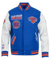 New York Knicks Turn It Up Varsity Jacket - Recreated Inspired Edition
