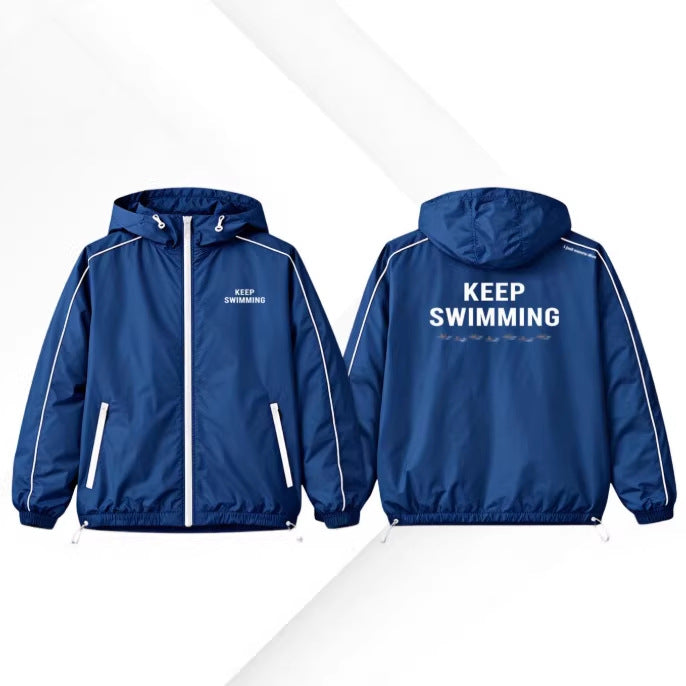 0503 Bts Seven Members Keep Swimming Persist in Swimming On. Windbreaker Jacket by Tian Zhengguo