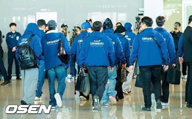 0503 Bts Seven Members Keep Swimming Persist in Swimming On. Windbreaker Jacket by Tian Zhengguo