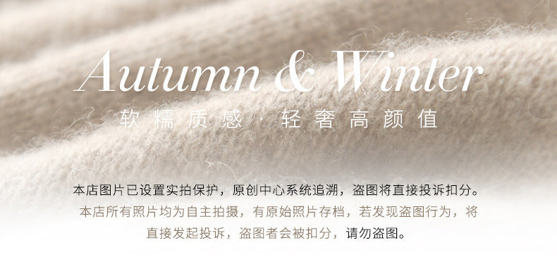 Autumn and Winter New Sweater Women's Half-turtleneck Long-sleeved Women's Top Loose Slimming All-match Sweater Pullover Sweater