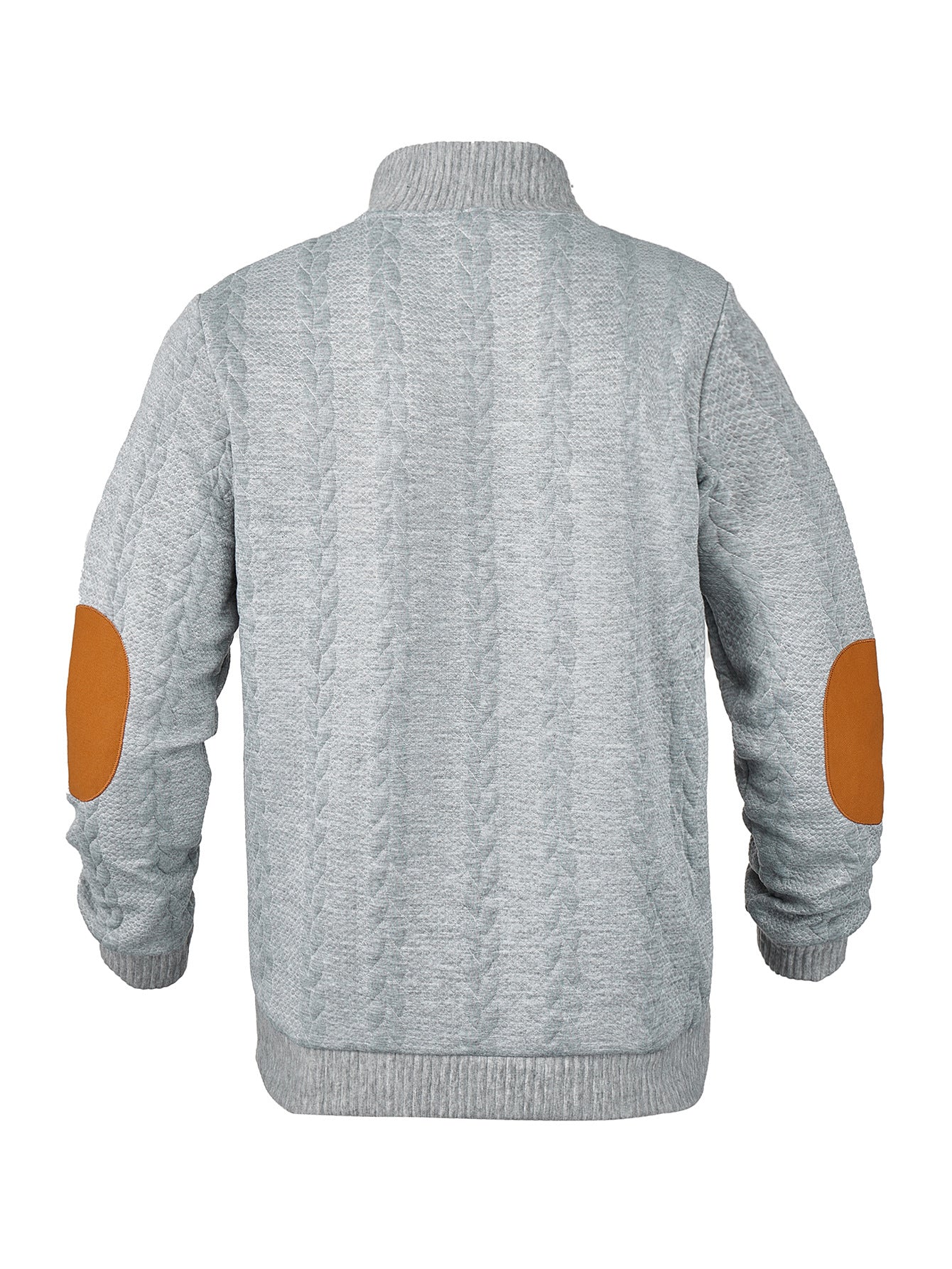 2025 Cross-Border Men's Clothing Amazon Heavyweight Jacquard Men's Sweatshirt Autumn and Winter Slim Fit Stand Collar Long Sleeve Pullover Sweatshirt for Men