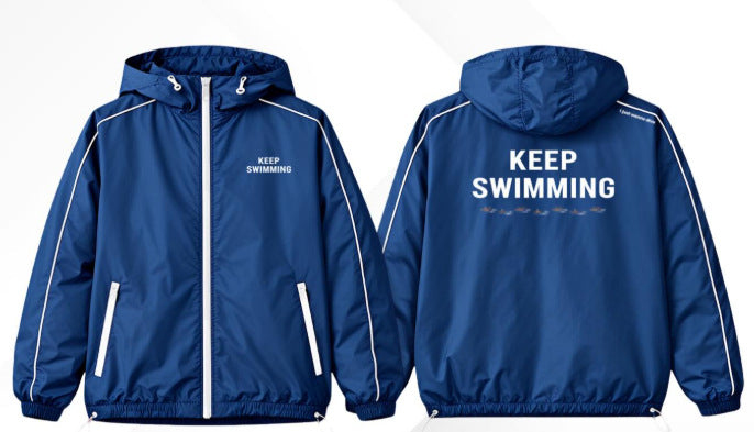 0503 Bts Seven Members Keep Swimming Persist in Swimming On. Windbreaker Jacket by Tian Zhengguo