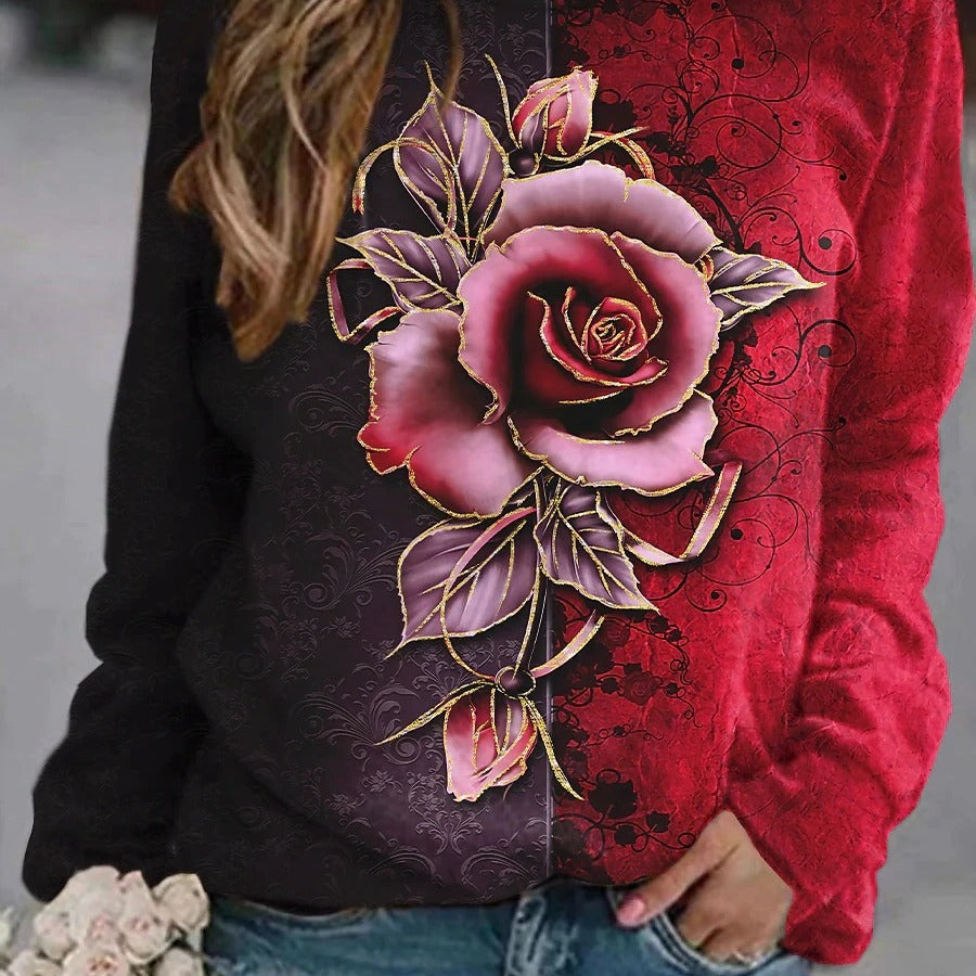 2026 Amazon Aliexpress Wish Cross-Border Hot-Selling Round-Neck Long-Sleeved Women's Sweatshirt