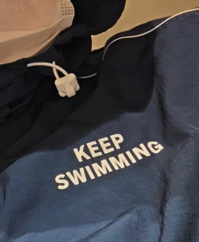 0503 Bts Seven Members Keep Swimming Persist in Swimming On. Windbreaker Jacket by Tian Zhengguo