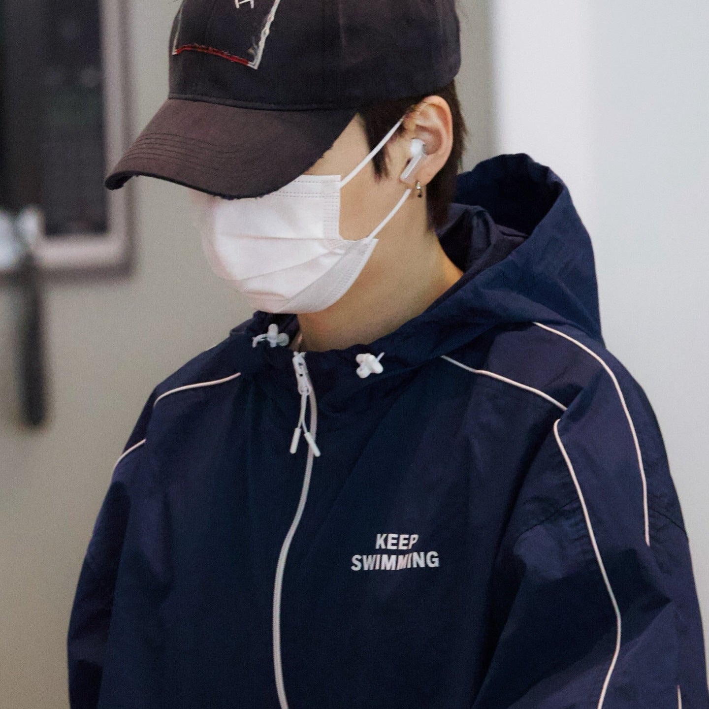 0503 Bts Seven Members Keep Swimming Persist in Swimming On. Windbreaker Jacket by Tian Zhengguo