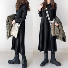 In-Stock Japanese Style 2026 Autumn and Winter New Round-Neck Knitwear Faux Two-Piece Knitted Top