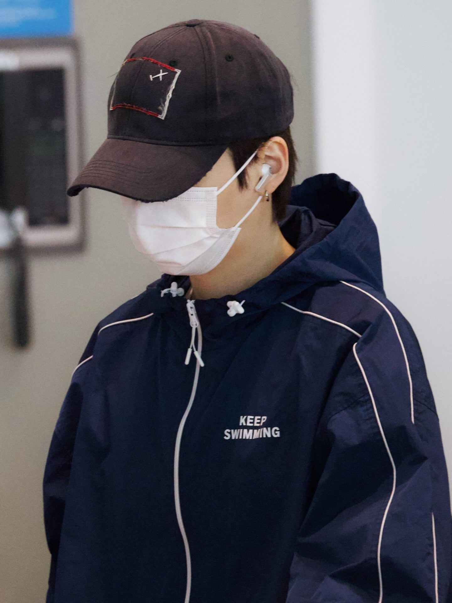 0503 Bts Seven Members Keep Swimming Persist in Swimming On. Windbreaker Jacket by Tian Zhengguo