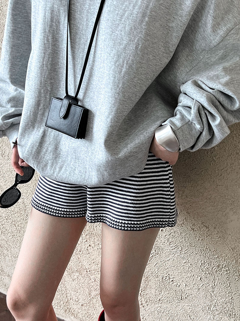 Luxi Relaxed Shoulder Sweatshirt Women's 2025 Autumn New Loose Lazy Style One-Neck Off-Shoulder Top 2809