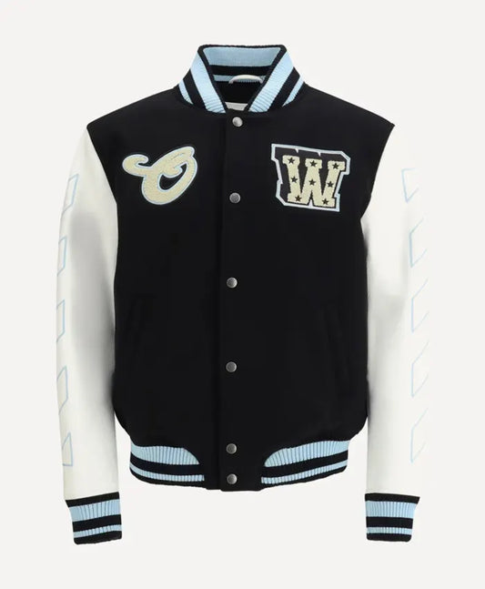 OFF-White Star Logo Varsity Jacket - Recreated Inspired Edition