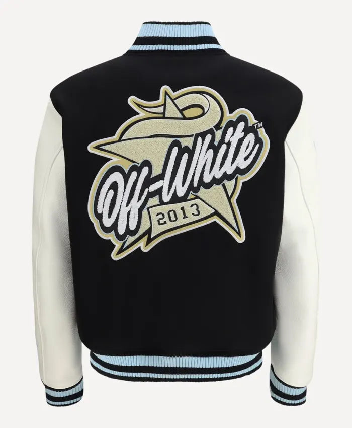 OFF-White Star Logo Varsity Jacket - Recreated Inspired Edition