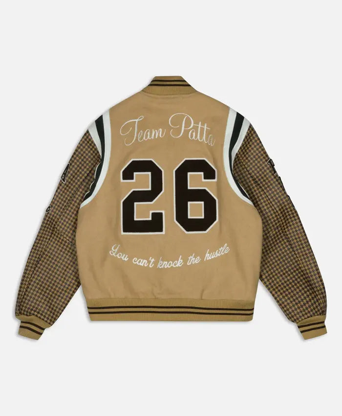 Patta Athletic Houndstooth Varsity Jacket - Recreated Inspired Edition