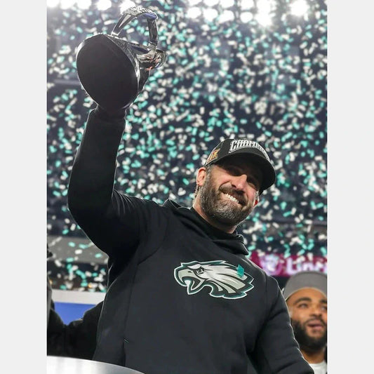 NFC Champions Nick Sirianni Black Eagles Hoodie - Recreated Inspired Edition