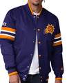 Phoenix Suns Scout Purple Satin Varsity Jacket - Recreated Inspired Edition