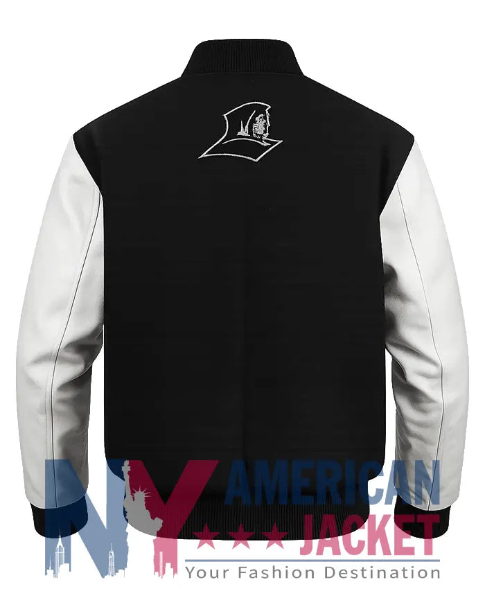 Providence College Friars 90s Black And White Varsity Jacket - Recreated Inspired Edition