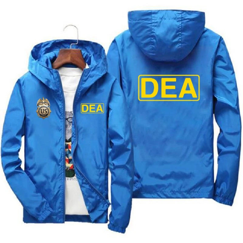 New Fashion Hooded Jacket Men Breathable Outwear Male Solid color Streetwear Comfortable Man Clothing US DEA
