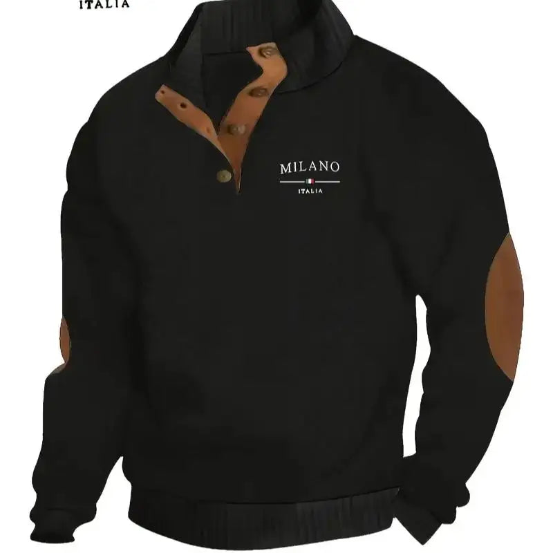 The 2025 new trendy stand-up collar hoodie is fashionable and popular comfortable for travel and daily commuting for men