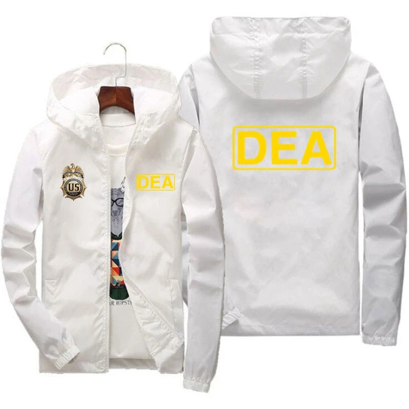 New Fashion Hooded Jacket Men Breathable Outwear Male Solid color Streetwear Comfortable Man Clothing US DEA