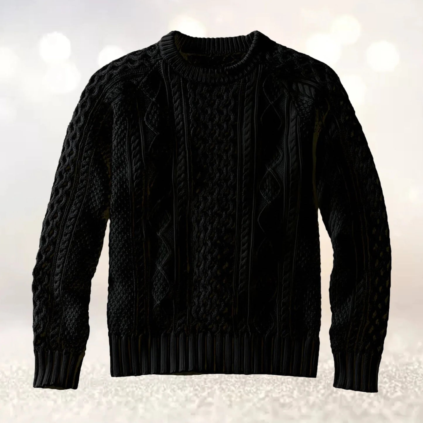 Men's Solid Color Sweaters Youth Casual Fashion Thickened Woven Wool Pullover Tops Streetwear Woolen Mens Knitted Sweaters