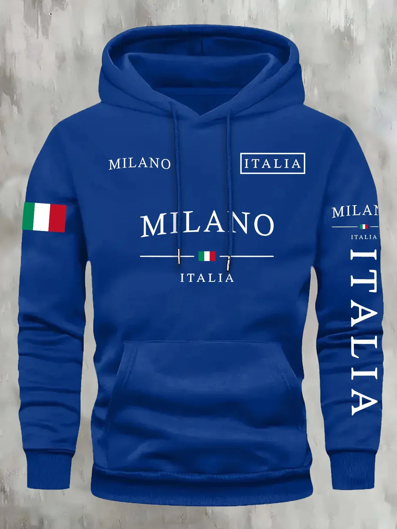 ITALIA MILANO Men Women Hoodie Outdoor Street Casual Sports Vacation Trend Spring Autumn Winter Couple Sweatshirt Top Clothing