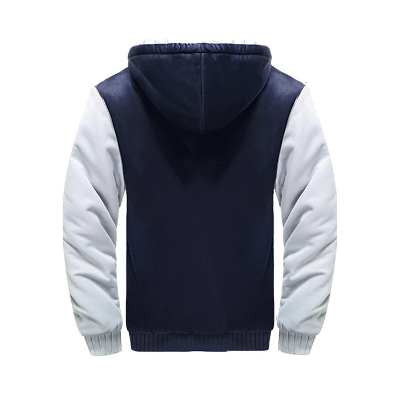 Men's Jacket Winter Camouflage Fleece Thicken Hooded Jackets Male Long Sleeve Coat Casual Zip Up Hoodies Streetwear Men's Coats