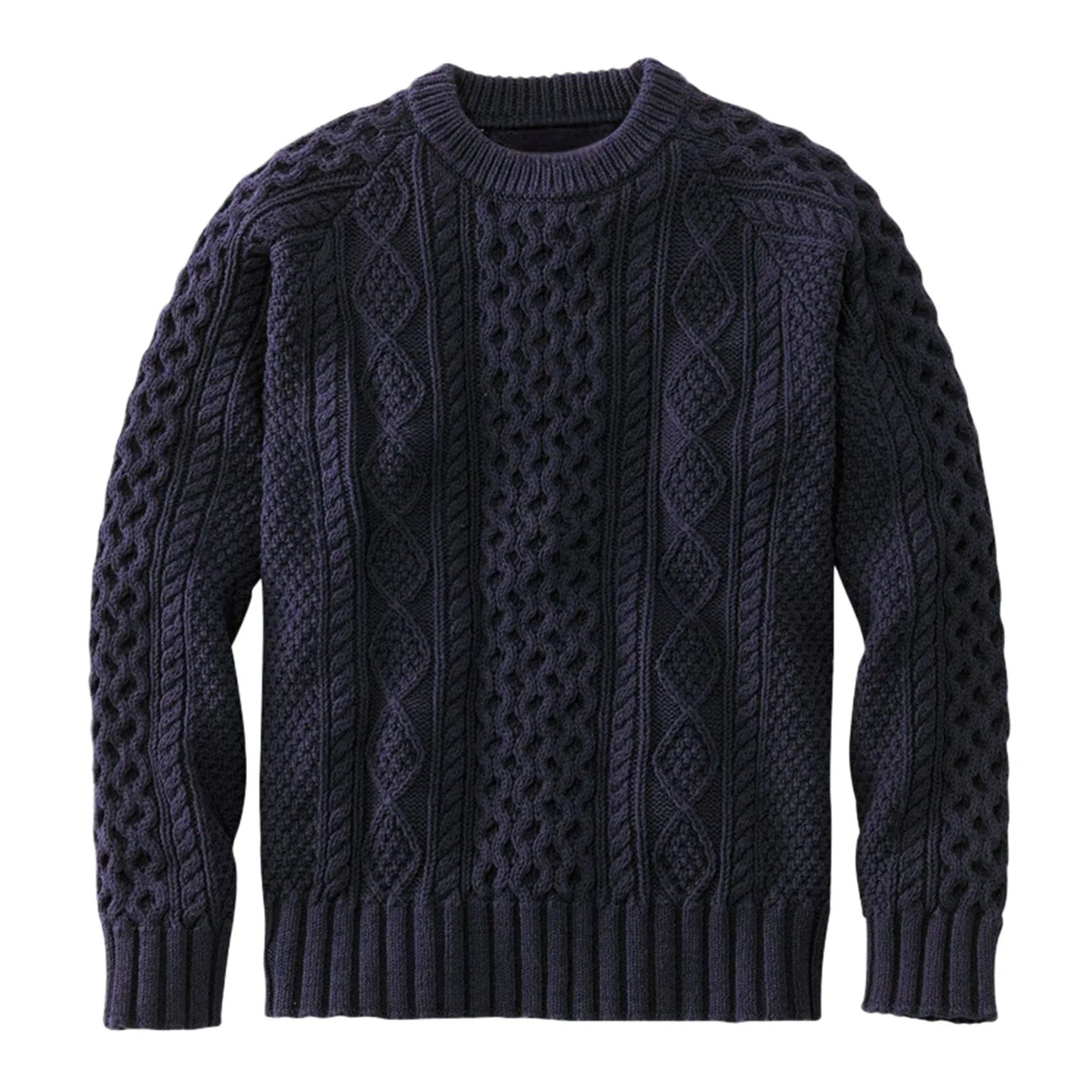 Men's Solid Color Sweaters Youth Casual Fashion Thickened Woven Wool Pullover Tops Streetwear Woolen Mens Knitted Sweaters