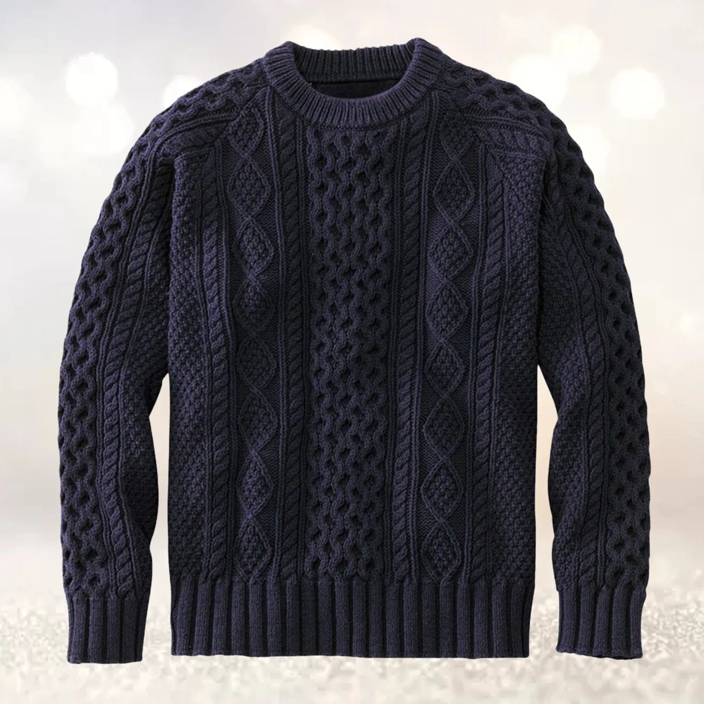 Men's Solid Color Sweaters Youth Casual Fashion Thickened Woven Wool Pullover Tops Streetwear Woolen Mens Knitted Sweaters