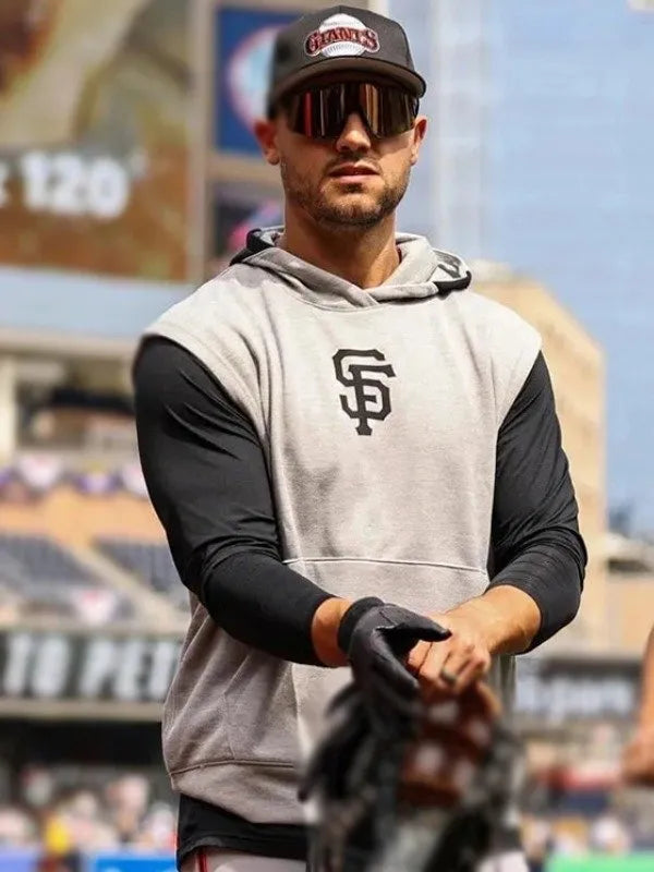 SF Giants Grey Sleeveless Hoodie - Recreated Inspired Edition