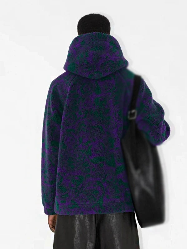 SNL Jacob Elordi Rose Print Fleece Hoodie - Recreated Inspired Edition