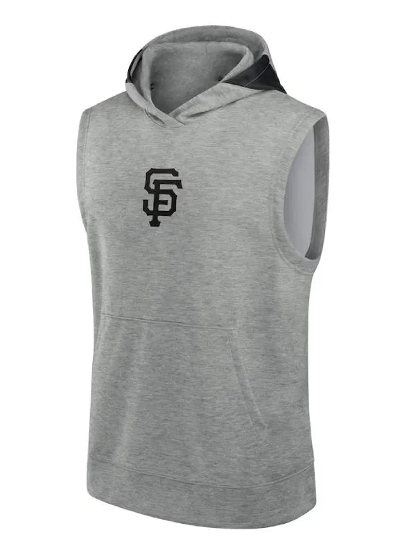 SF Giants Grey Sleeveless Hoodie - Recreated Inspired Edition