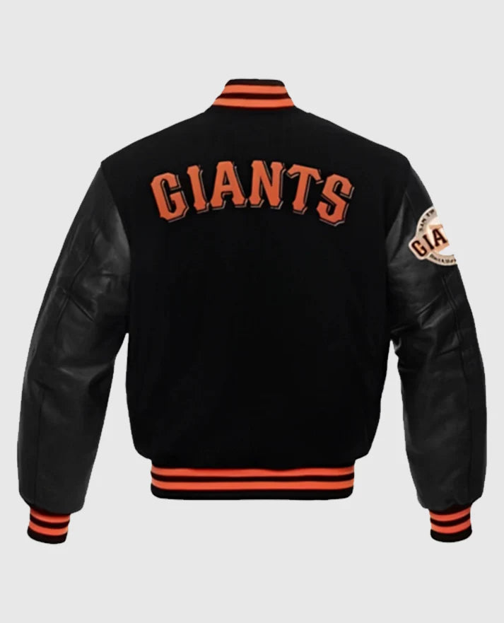 San Francisco Giants Black Letterman Jacket